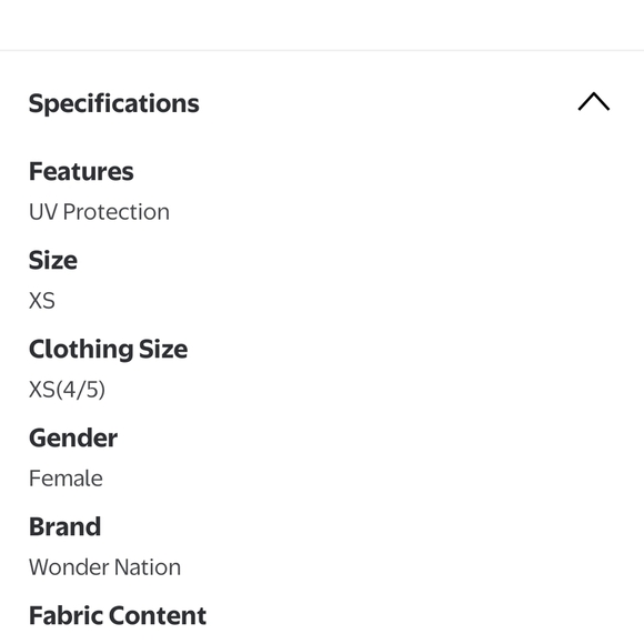 Wonder Nation Hooded Swim Coverup Young Girls MEDIUM 7/8 - Picture 5 of 5